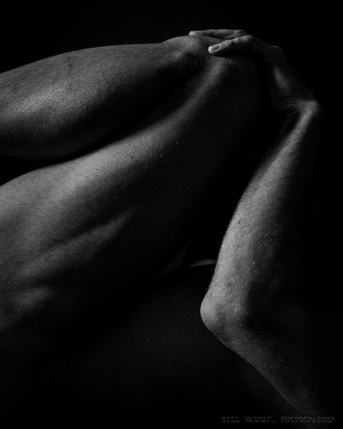 Male Nude Experiment - Black and White.